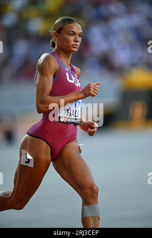 Anna Hall Running The 800 Meter Heptathlon At The 2023 World ...