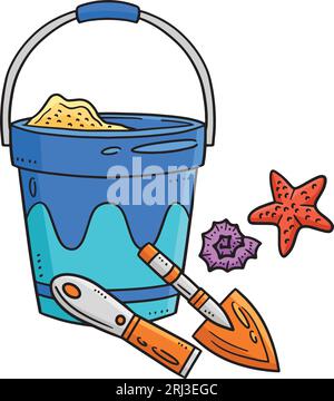 Sand Castle Cartoon Colored Clipart Illustration Stock Vector Image ...