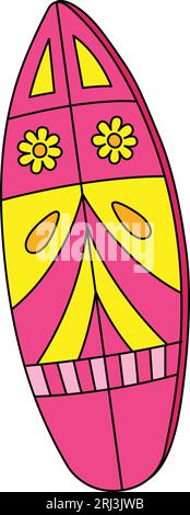 Surfboard Summer Cartoon Colored Clipart Stock Vector Image & Art - Alamy