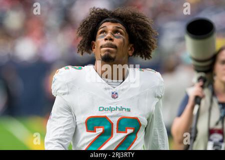 August 19, 2023: Miami Dolphins safety Elijah Campbell (22) during a preseason game between the Miami Dolphins and the Houston Texans in Houston, TX. Trask Smith/CSM (Credit Image: © Trask Smith/Cal Sport Media) Stock Photo