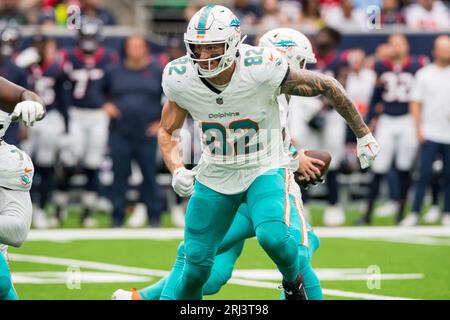 Denver, Colorado, USA. 25th Sep, 2022. Broncos TE ERIC SAUBERT leads his  team mates on to the field for warm-ups before the 1st. Half at Empower  Field at Mile High Sunday evening.