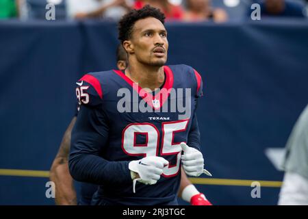 Houston Texans defensive end Derek Rivers (95) plays during an NFL