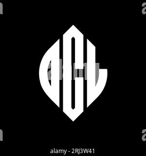 OCL circle letter logo design with circle and ellipse shape. OCL ...