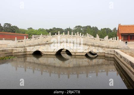 Zunhua, May 13: Chinese ancient architecture landscape in the Eastern Royal Tombs of the Qing Dynasty on May 13, 2012, Zunhua City, Hebei Province, ch Stock Photo