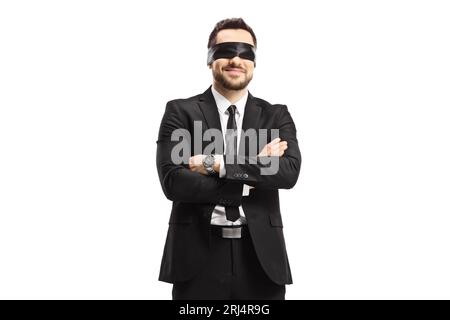 Blindfolded Man Isolated On White, Human Rights Concept Stock Photo,  Picture and Royalty Free Image. Image 139654906.