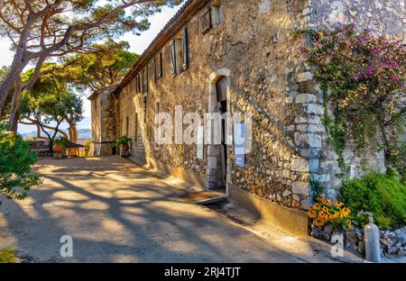 Cannes, France - July 31, 2022: Musee de la Castre explorations du monde World Exploration museum in Cannes Old town Castle Hill on French Riviera Stock Photo