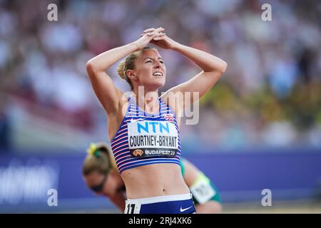 Budapest, Hungary 20230820.Melissa Courtney-Bryant of Great Britain competes in the 1500 meters during the 2023 World Championships in Athletics at the National Athletics Center in Budapest, Hungary. Photo: Beate Oma Dahle / NTB Stock Photo