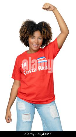 Proud woman football fan of San Marino Stock Photo Alamy