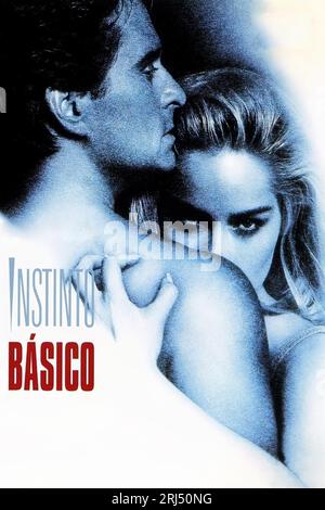 MICHAEL DOUGLAS and SHARON STONE in BASIC INSTINCT (1992), directed by PAUL VERHOEVEN. Credit: TRISTAR PICTURES / Album Stock Photo