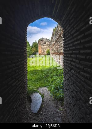 ancient city tour , medieval habitat , Iznik City Walls in the Province of Bursa, Turkey. High quality photo Stock Photo