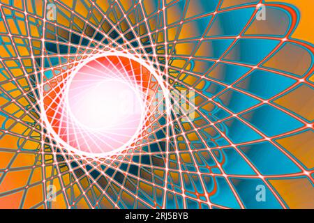 atomic particle background as theme of physics Stock Photo