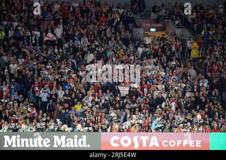 Sydney, Australia. 20th Aug, 2023. England fan showing their support during the FIFA Women's World Cup Australia and New Zealand 2023 Final match between Spain and England at Stadium Australia on August 20, 2023 in Sydney, Australia Credit: IOIO IMAGES/Alamy Live News Stock Photo