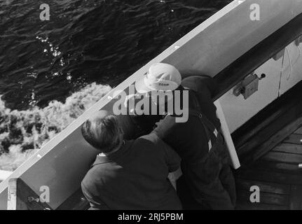 Russian crew of MV Nadezhda Krupskaya 1973 Stock Photo