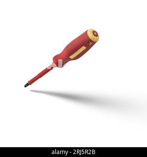 A screwdriver on a white background Stock Photo