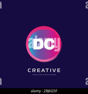 initial logo With Colorful template vector. Stock Vector