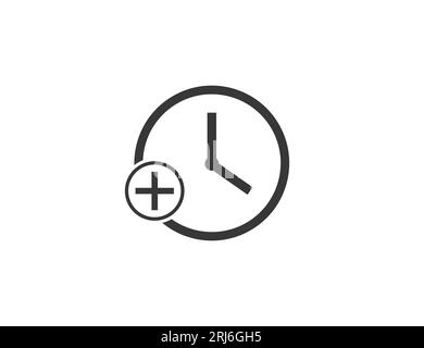 Overtime, time icon. Vector illustration. Stock Vector