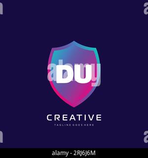 initial logo With Colorful template vector. Stock Vector