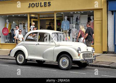 Vintage 1961 Morris 1000 saloon car in immaculate condition Stock Photo