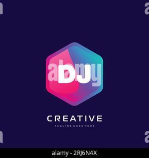initial logo With Colorful template vector. Stock Vector