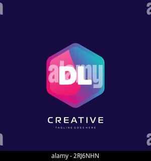 initial logo With Colorful template vector. Stock Vector