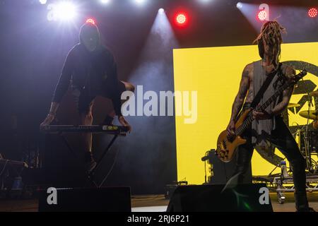 Camp Bestival, Weston Park, Shropshire, UK. 20th Aug, 2023. performs at one of the UK's best loved and most successful Family Music Festivals. Credit: Julian Kemp/Alamy Stock Photo