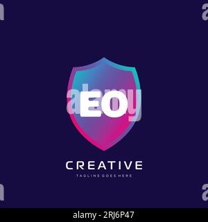 initial logo With Colorful template vector. Stock Vector