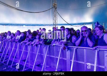 Camp Bestival, Weston Park, Shropshire, UK. 20th Aug, 2023. performs at one of the UK's best loved and most successful Family Music Festivals. Credit: Julian Kemp/Alamy Stock Photo