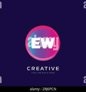 initial logo With Colorful template vector. Stock Vector