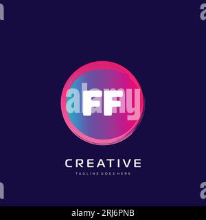 initial logo With Colorful template vector. Stock Vector