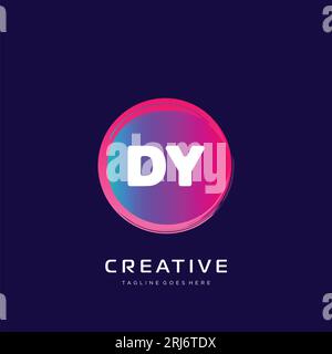 initial logo With Colorful template vector. Stock Vector