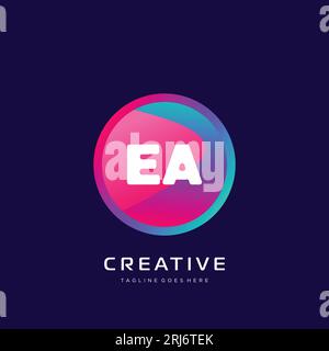 initial logo With Colorful template vector. Stock Vector
