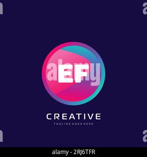initial logo With Colorful template vector. Stock Vector