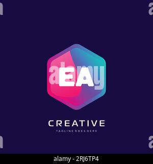 initial logo With Colorful template vector. Stock Vector