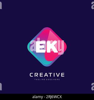 initial logo With Colorful template vector. Stock Vector