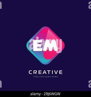 initial logo With Colorful template vector. Stock Vector