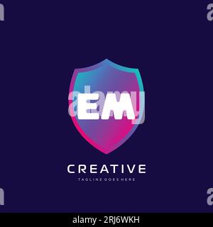 initial logo With Colorful template vector. Stock Vector