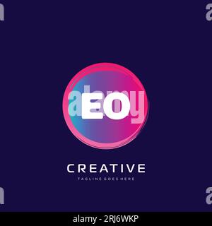 initial logo With Colorful template vector. Stock Vector