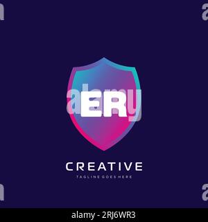initial logo With Colorful template vector. Stock Vector