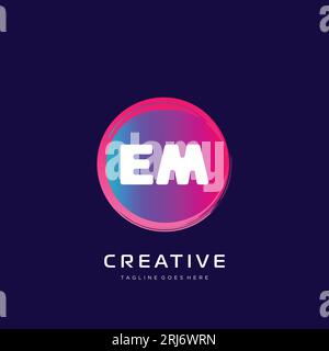 initial logo With Colorful template vector. Stock Vector