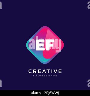 initial logo With Colorful template vector. Stock Vector