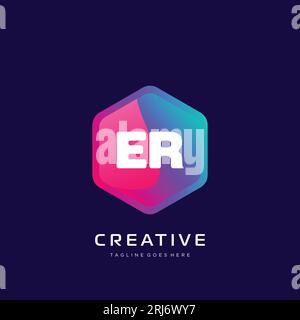 initial logo With Colorful template vector. Stock Vector