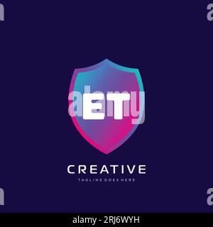 initial logo With Colorful template vector. Stock Vector