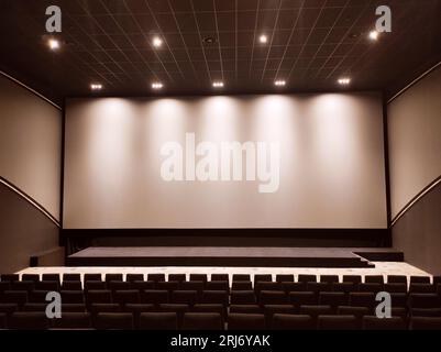 cinema screen on modern cinema Stock Photo