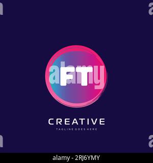 initial logo With Colorful template vector. Stock Vector