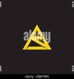 letter sa triangle simple geometric logo vector Stock Vector