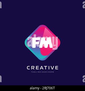 initial logo With Colorful template vector. Stock Vector