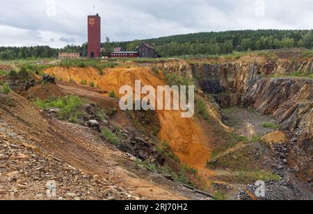 The World heritage Falun Mine, Falun, Sweden. In the picture: The Great Pit. Stock Photo