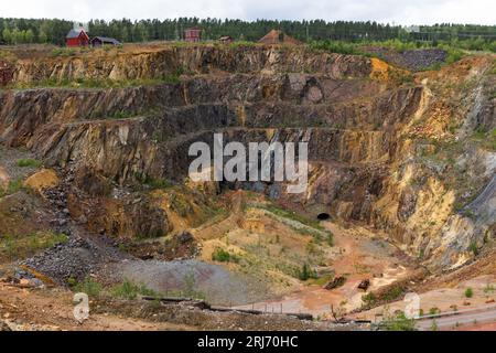 The World heritage Falun Mine, Falun, Sweden. In the picture: The Great Pit. Stock Photo