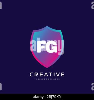 initial logo With Colorful template vector. Stock Vector