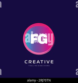 initial logo With Colorful template vector. Stock Vector